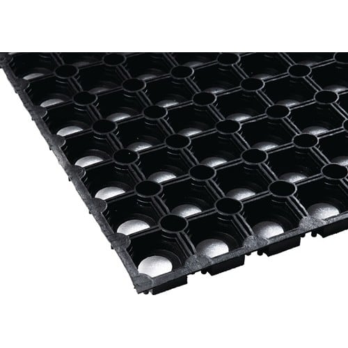 Gum.Ringmatte B.1m L.1,5m D.22mm schwarz NR/SBR o.Gewebeeinlage