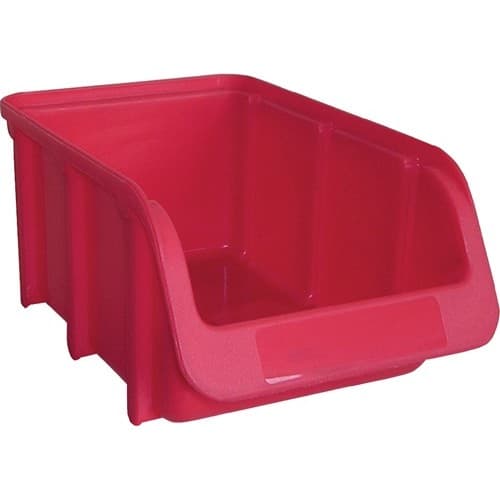 HÜNERSDORFF Sichtlagerkasten L164/134xB102xH74mm PP rot stapelbar HÜNERSDORFF