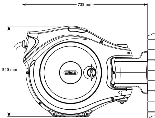 HOZELOCK Wandschlauchhalter Auto Reel 30 Flowmax B.65,5cm HOZELOCK