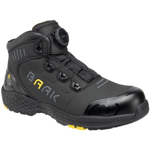BAAK Sicherheitsstiefel Alexander Gr.40 W.11 schwarz/gelb S3S FO HRO LG SC SR ESD
