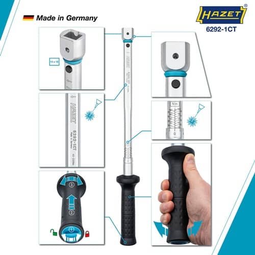 HAZET Drehmomentschlüssel 6292-1CT 40-200 Nm 14x18mm HAZET