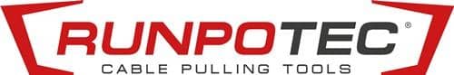 RUNPOTEC Glasfaserstab Profiset Band-L.80m Biege-R.120mm Kabel-D.4,5mm