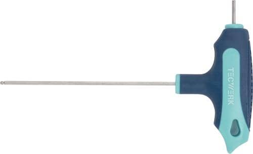 TECWERK Stiftschlüssel m.Quergr.SW 5mm Klingen-L.150mm m.Seitenabtr.u.Kugelk.TECWERK