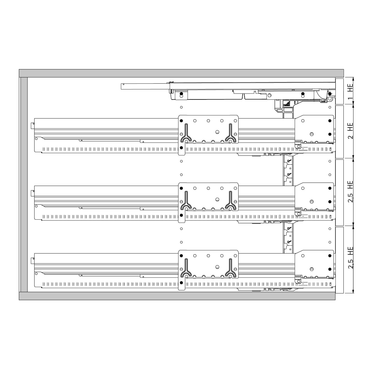 HETTICH Konstruktionszeichnung, 43466