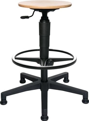 TOPSTAR Drehhocker m.Gleiter Buche Sitz-H.540-800mm TOPSTAR