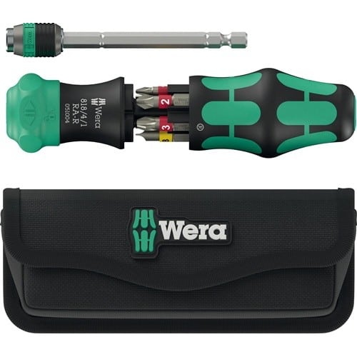 WERA Magazinbithalter Kraftform Kompakt 25 RA-R 6-tlg.m.Tasche WERA