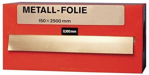 RECORD Metallfolie D.0,500mm MS MS63 L.2500mm B.150mm RECORD