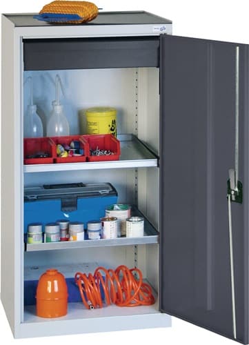 STUMPF Werkzeug-/Beistellschrank H1000xB500xT500mm 1Schubl.,2Bd.lichtgrau/anthrazitgrau