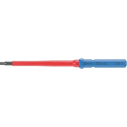 WERA Wechselklingen KK VDE 64 i TiE SW 3mm L.157mm Hex-Plus Black Point 6-kant 9mm
