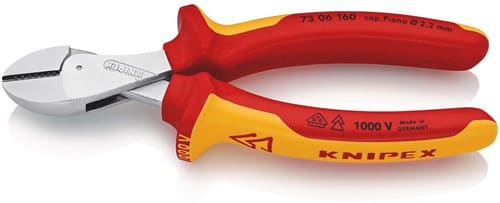 KNIPEX Kompaktseitenschneider X-Cut® L.160mm VDE Mehrkomp.-Hüllen VDE KNIPEX