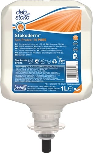 SC JOHNSON PROFESSIONAL UV-Hautschutzcreme Stokoderm® Sun Protect 50 PURE 1l unparfümiert Kartusche