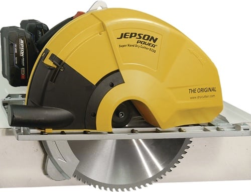 JEPSON Akku-Metallhandkreissäge Dry Cutter 8320E 2x18V 5,5Ah Schnitt-T.90Grad 120mm