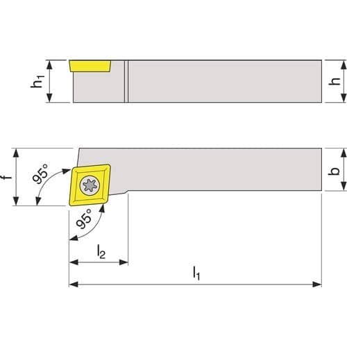 TECWERK Klemmdrehhalter SCLCR2020K12 re.vern.Außen TECWERK