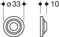 HEWI Ausgleichscheibe 15063, Kunststoff