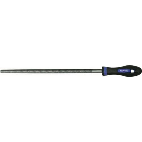 TECWERK Werkstattfeile DIN 7261 L.250mm Q.9,5mm Hieb 2 Rund 2K-Ergo TECWERK