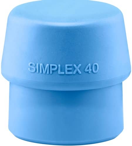 HALDER Schonhammerkopf SIMPLEX Kopf-Ø 40mm TPE-soft blau weich HALDER
