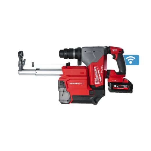 MILWAUKEE ONE KEY™ Akku-Kombihammer + Staubabsaugung M18ONEFHPXDEL-552C