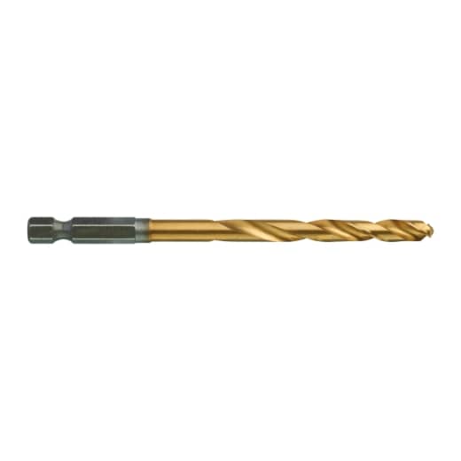 MILWAUKEE 6,0 x 105 mm SHOCKWAVE Metallbohrer HSS-G RED HEX Titan 1/4"