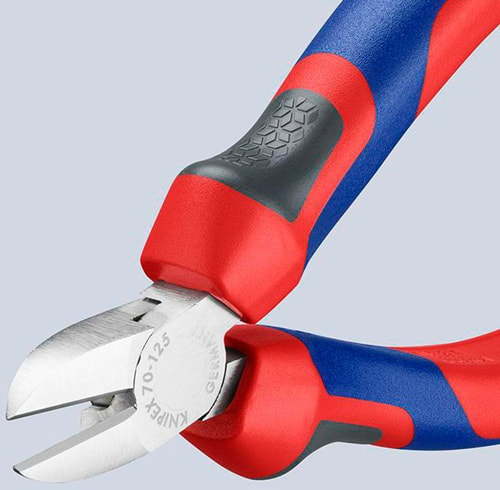 KNIPEX Seitenschneider L.125mm Kopf verchr.Comfort-Griff KNIPEX