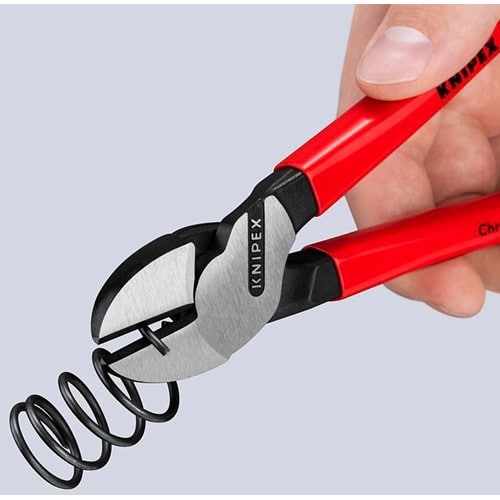 KNIPEX Kraftseitenschneider L.200mm pol.Form 0 Ku.-Überzug KNIPEX