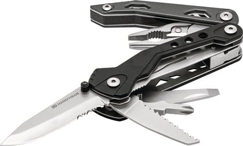 TRUE UTILITY Multifunktionswerkzeug HandyOne TU181 L.geschl.108mm Klingen-L.71mm VA TRUE