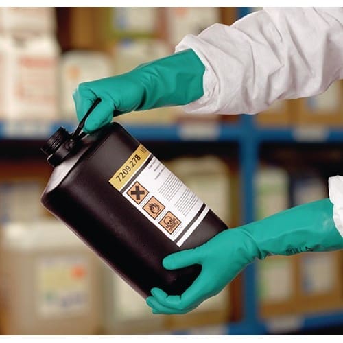 ANSELL Chemiehandschuh AlphaTec Sol-Vex 37-675 Gr.8 grün EN 388,EN 374,EN 1149