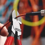 KNIPEX Seitenschneider f.Lichtwellenleiter L.160mm m.Ku.-Überzug KNIPEX