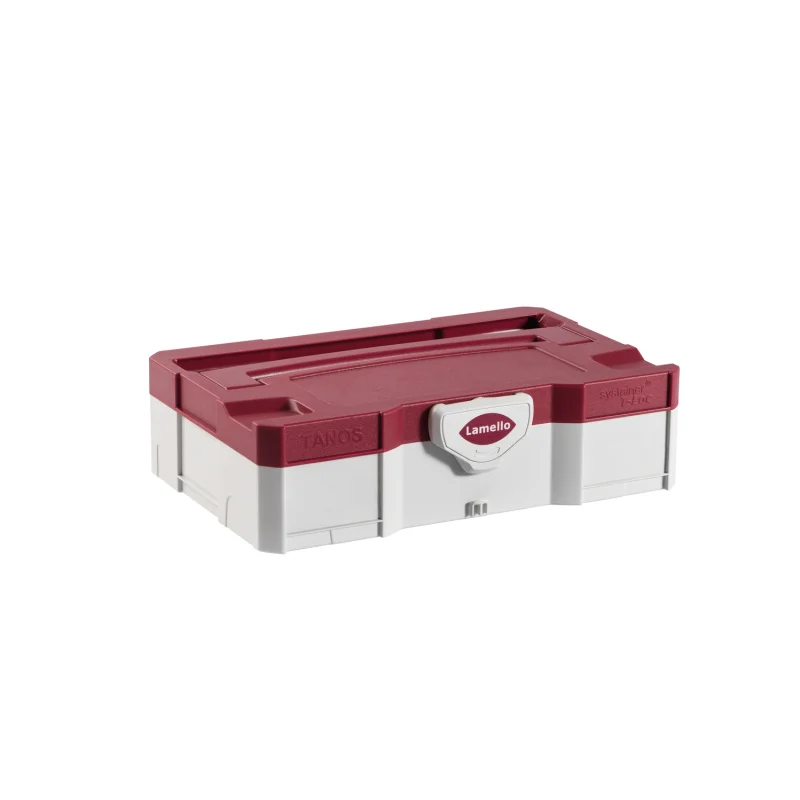 LAMELLO Systainer Mini Gr. I T-loc, Boden, Bolzen+Verschl., RAL 7035 lichtgrau, RAL 3004 purpurrot