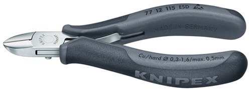KNIPEX Elektronikseitenschneider L.115mm Form 2 Facette nein spiegelpol.KNIPEX