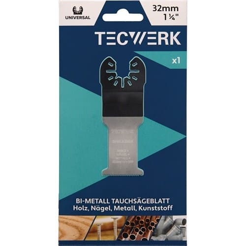 TECWERK Tauchsägeblätter B.32mm Eintauch-T.51mm 1 St.Univ.TECWERK