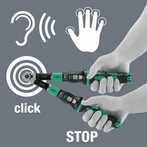 WERA Drehmomentschlüssel Click-Torque Lock A 6 R/L 1/4 Zoll 2,5-25 Nm WERA