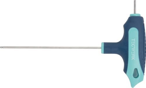 TECWERK Stiftschlüssel m.Quergr.SW 4mm Klingen-L.150mm m.Seitenabtr.u.Kugelk.TECWERK