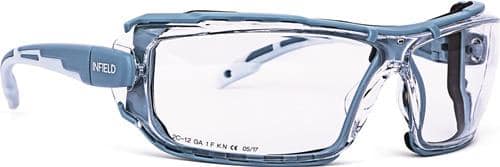 INFIELD SAFETY Schutzbrille Milor EN 166 Fassung:Kristall,Scheibe:klar PC INFIELD SAFETY