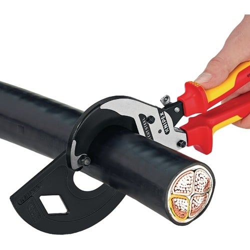 KNIPEX Kabelschneider Gesamt-L.320mm max.60 (600 mm²)mm pol.Mehrkomp.-Hüllen VDE