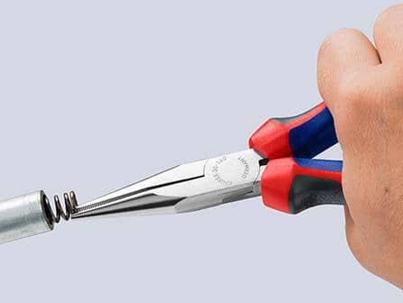 KNIPEX Langbeckzange Gesamt-L.160mm Form 2 Kopf verchr.lang,flach-rund Comfort-Griff