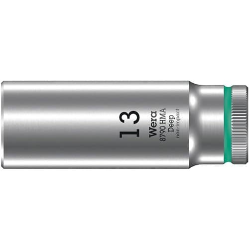 WERA Steckschlüsseleinsatz 8790 HMA Deep 1/4 Zoll a6-KT.SW 13mm L.50mm WERA
