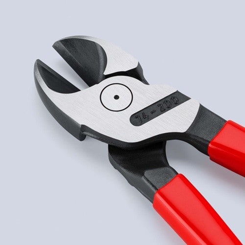 KNIPEX Kraftseitenschneider L.200mm pol.Form 0 Ku.-Überzug KNIPEX