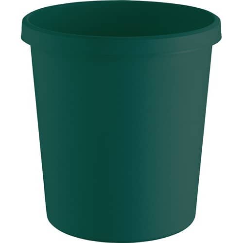 HELIT Papierkorb 18l H331xØ315mm m.Griffrand Ku.grün HELIT
