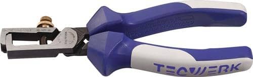 TECWERK Abisolierzange L.160mm pol.Mehrkomp.-Hülle m.Öffnungsf.TECWERK