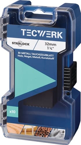 TECWERK Tauchsägeblätter B.32mm Eintauch-T.40mm 10 St.Starlock TECWERK