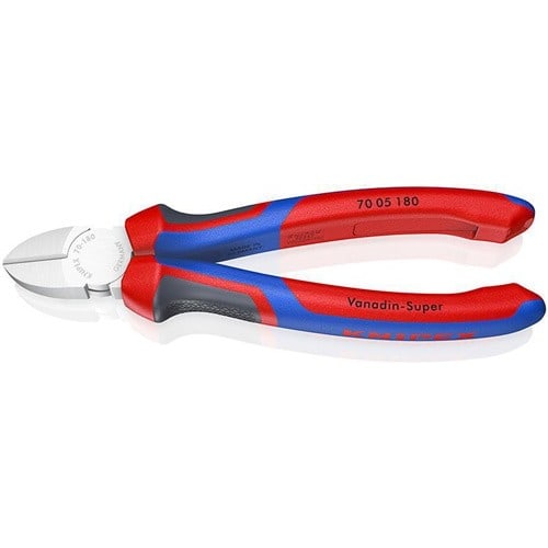 KNIPEX Seitenschneider L.180mm Kopf verchr.Comfort-Griff KNIPEX