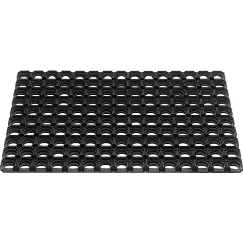 Fußmatte offene Ringe schwarz Gum.L400xB600xS22mm
