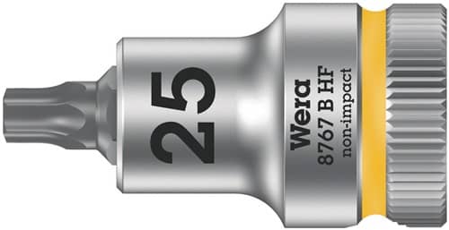 WERA Schraubendrehereinsatz 8767 B HF Torx 3/8 Zoll TORX® TX 25 L.35mm WERA