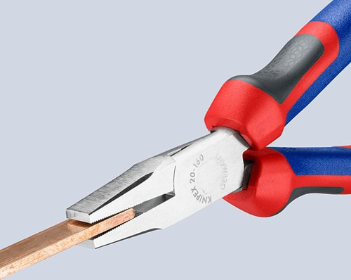 KNIPEX Flachzange DIN ISO 5745 Gesamt-L.160mm verchr.Comfort-Griff KNIPEX