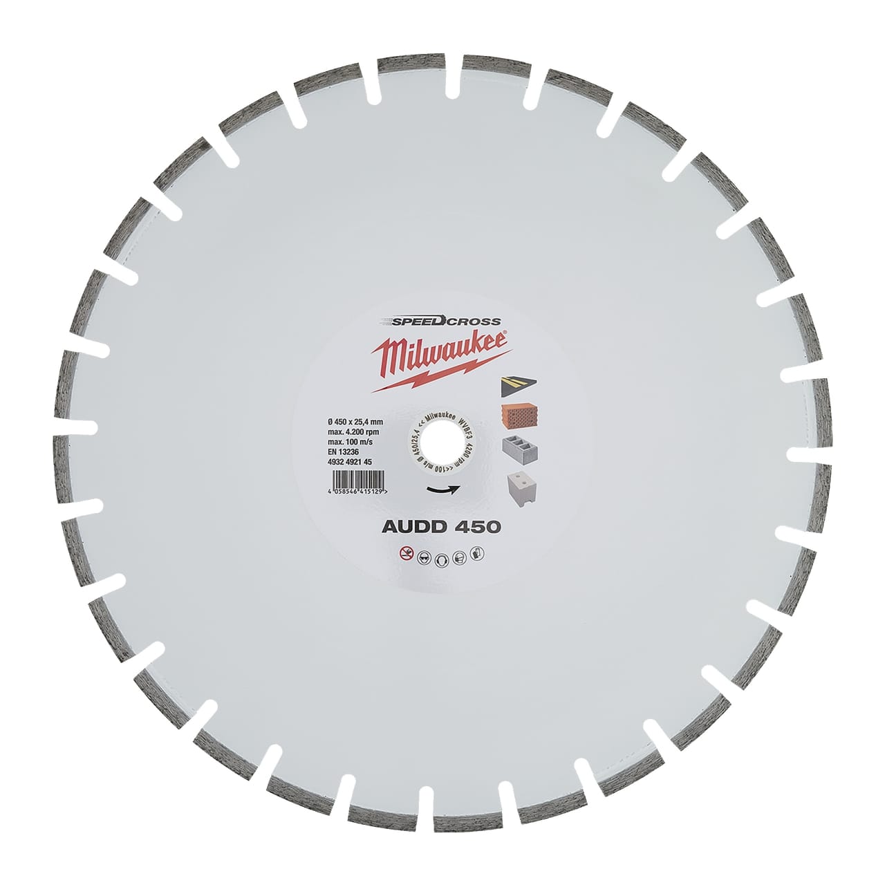 für abrasive Materialien Speedcross Diamanttrennscheibe AUDD 450 mm