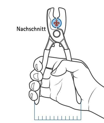 Kabelschere Länge 200 mm KNIPEX