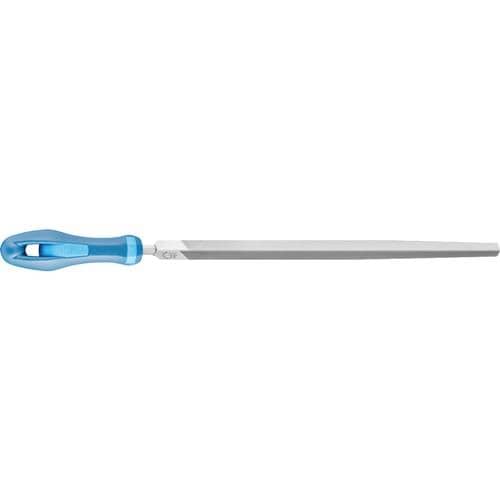 PFERD TOOLS Werkstattfeile DIN 7261 L.200mm Q.15mm Hieb 2 Dreikant 2K-Ergo PFERD