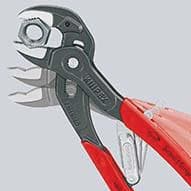 KNIPEX Wasserpumpenzange SmartGrip® L.250mm Spann-W.10-36mm grau atram.pol.Ku.-Überzug
