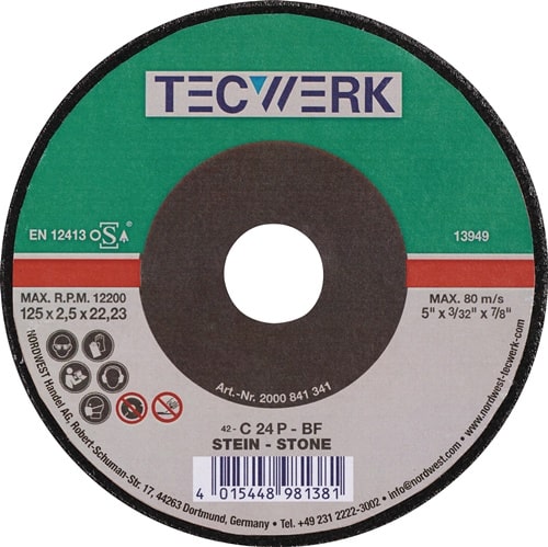 TECWERK Trennscheibe STE D230x3mm ger.STE Bohr.22,23mm TECWERK