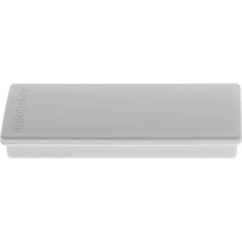 MAGNETOPLAN Rechteckmagnet B55xT22xS8mm grau MAGNETOPLAN